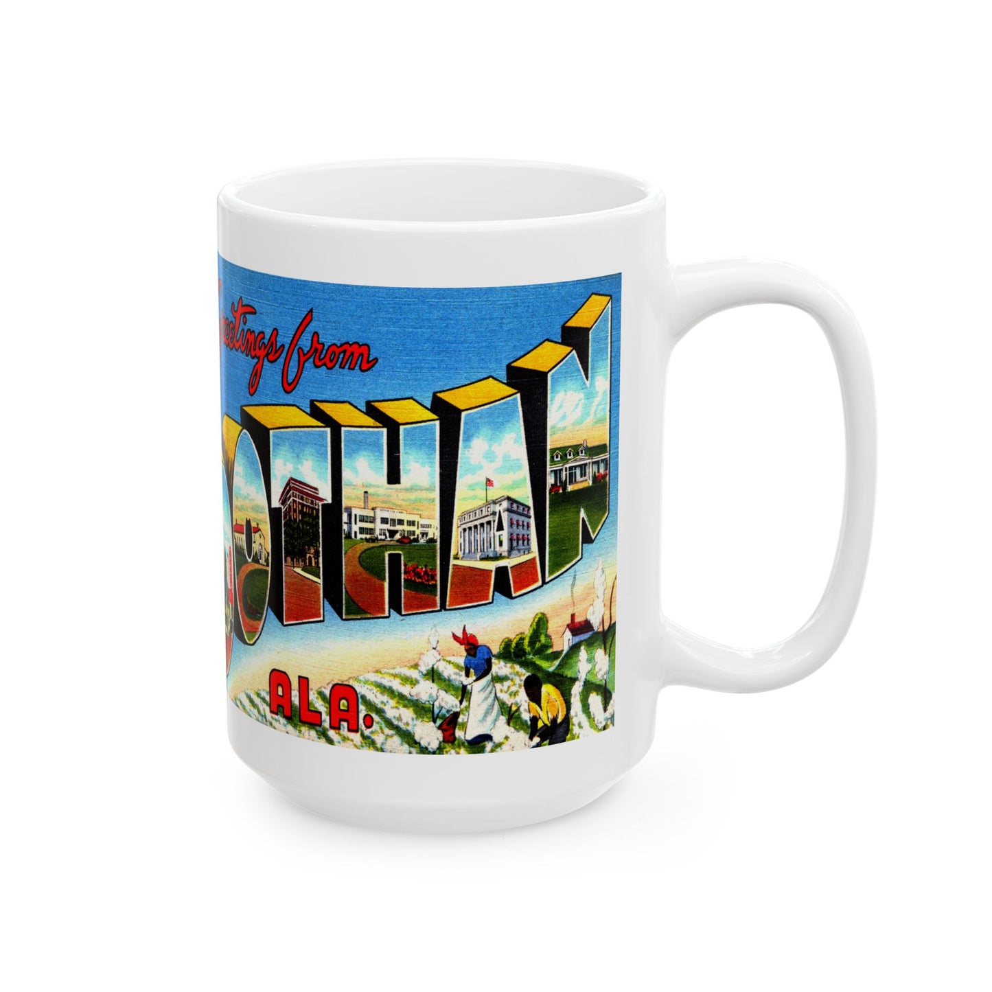 Memebly Vintage Greetings from Dothan AL Coffee Mug