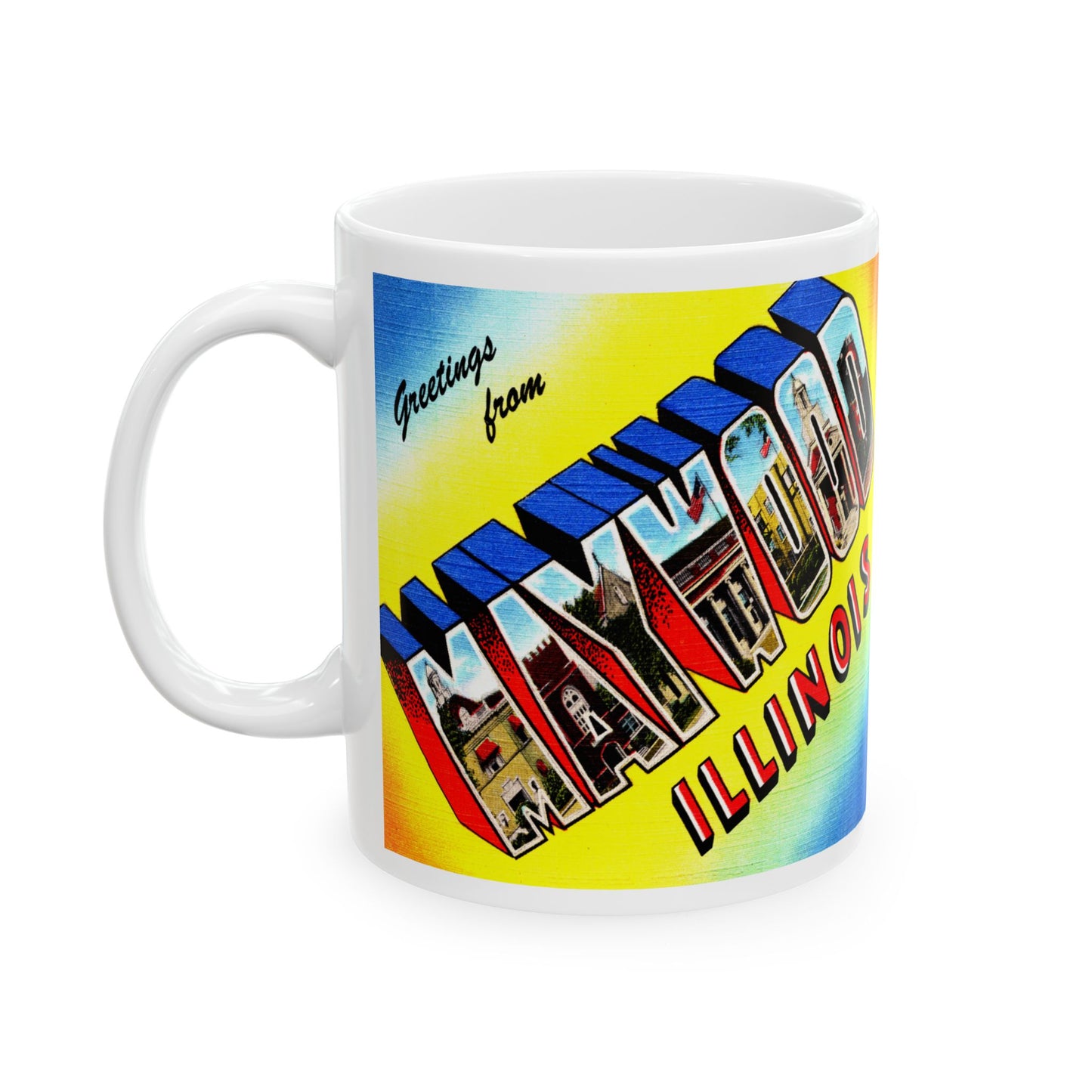 Memebly Vintage Greetings from Maywood IL Coffee Mug