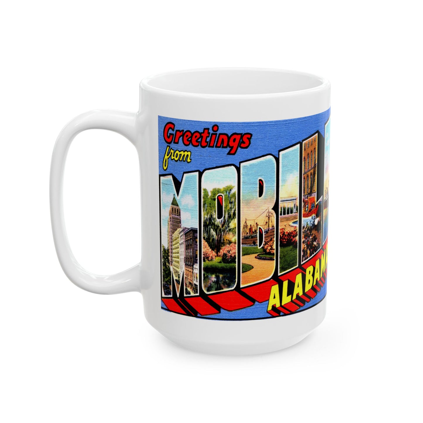 Memebly Vintage Greetings from Mobile AL Coffee Mug