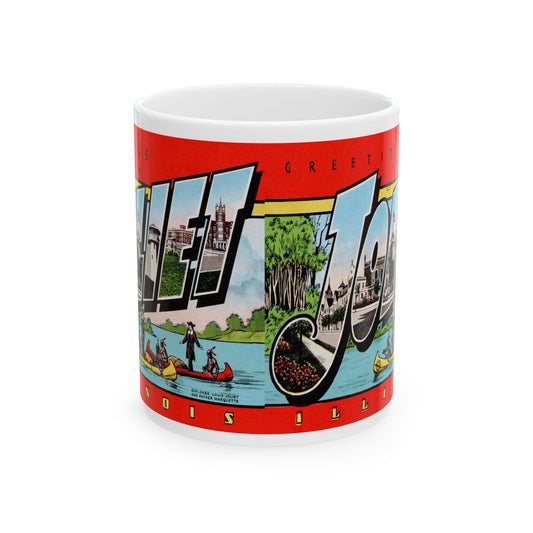 Memebly Vintage Greetings from Joliet IL Coffee Mug