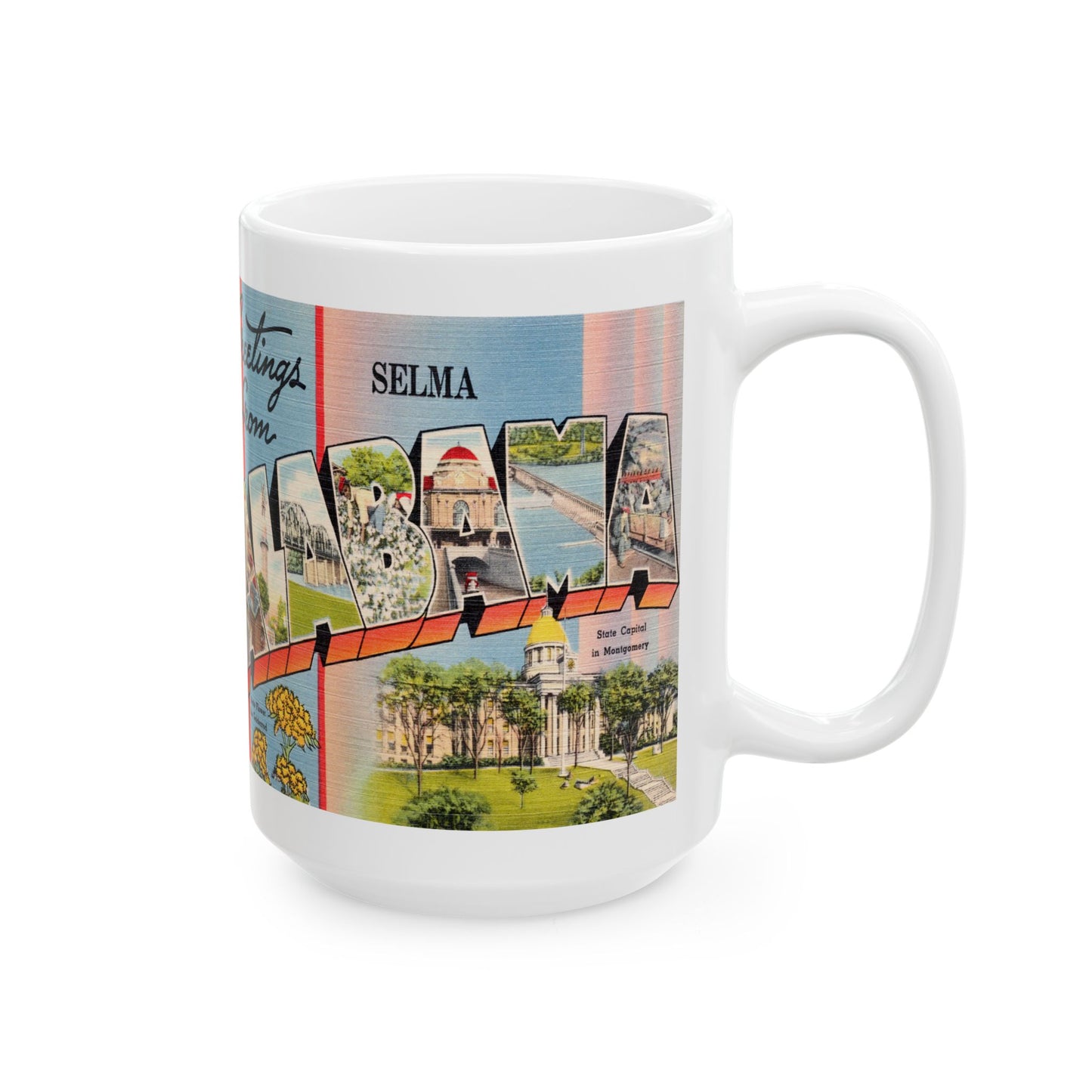 Memebly Vintage Greetings from Selma AL Coffee Mug