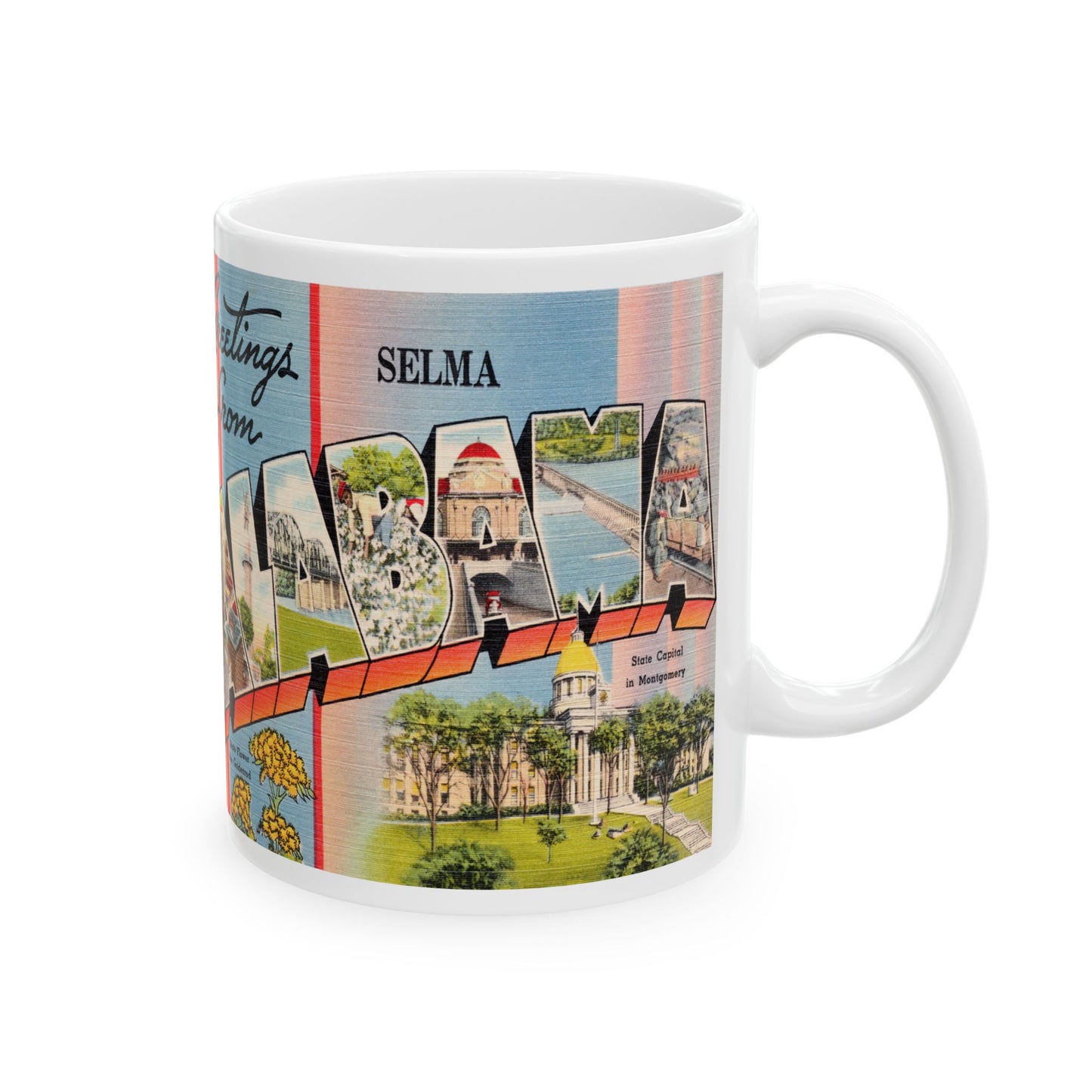 Memebly Vintage Greetings from Selma AL Coffee Mug