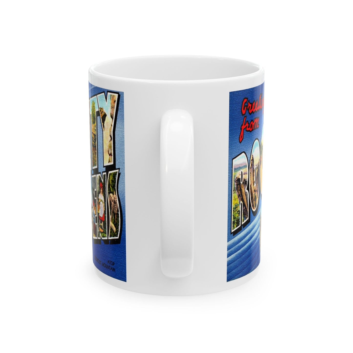 Memebly Vintage Greetings from Rock City Gardens GA Coffee Mug