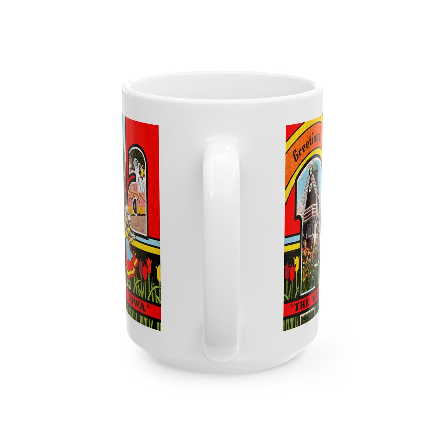 Memebly Vintage Greetings from Pella IA Coffee Mug