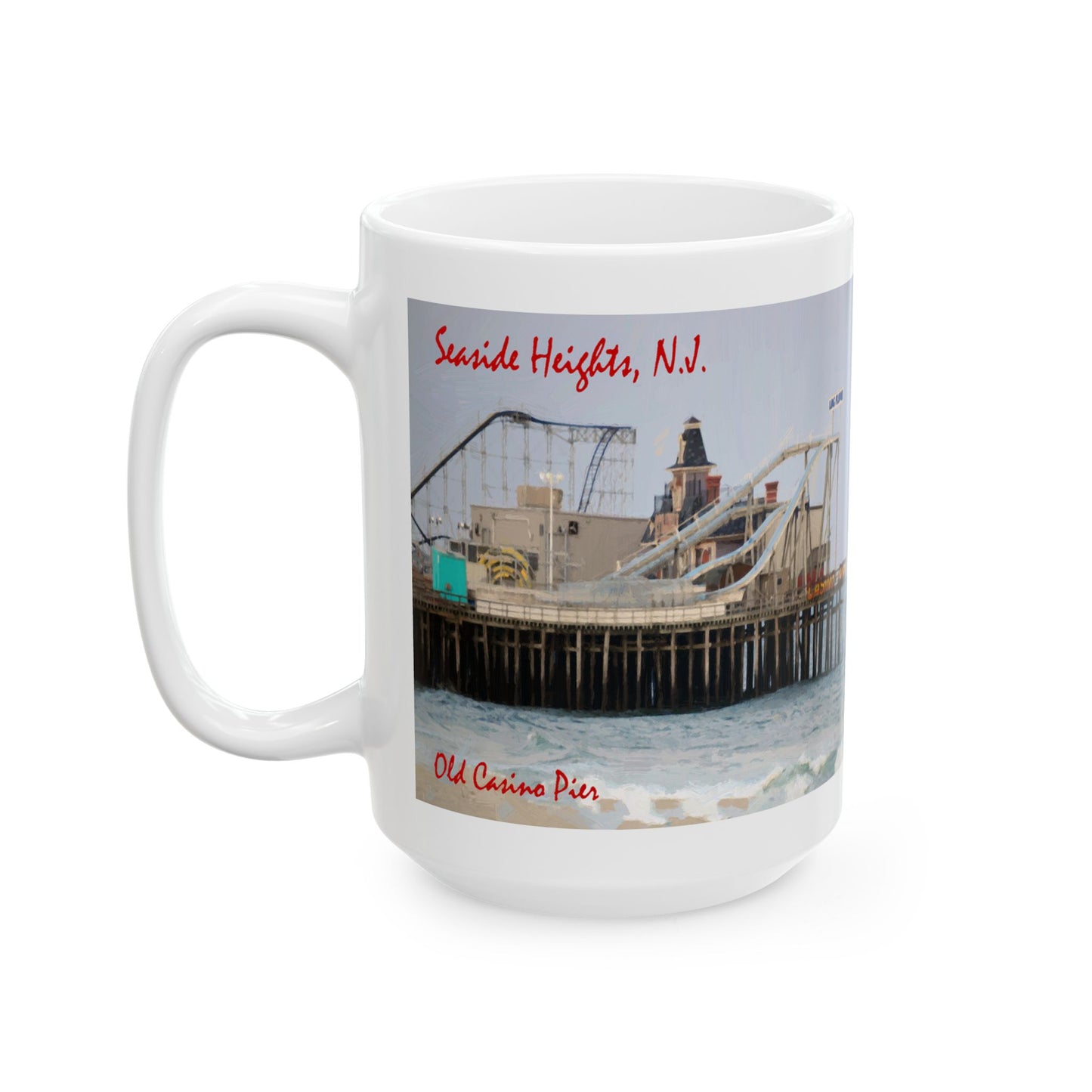 Memebly Old Casino PIer Seaside Heights NJ New Jersey Coffee Mug