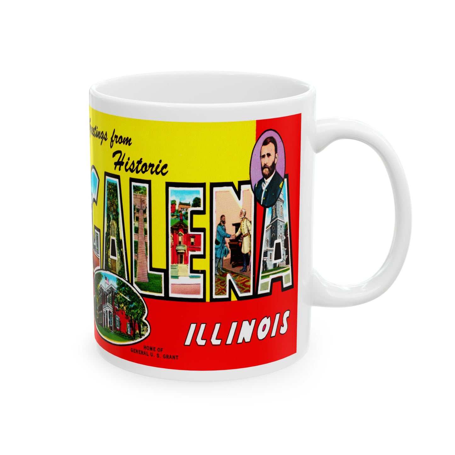 Memebly Vintage Greetings from Galena IL Coffee Mug