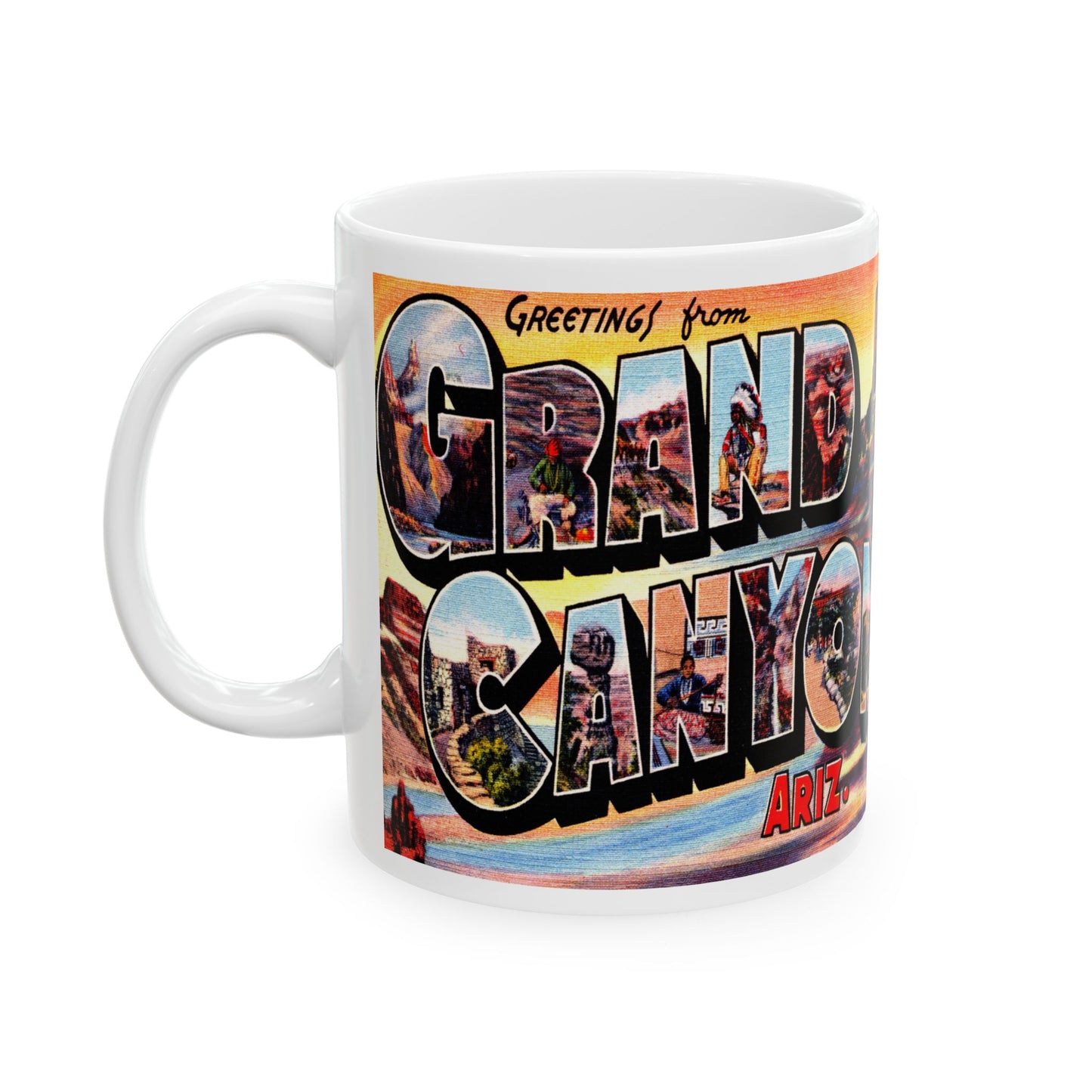 Memebly Vintage Greetings from Grand Canyon AZ Coffee Mug