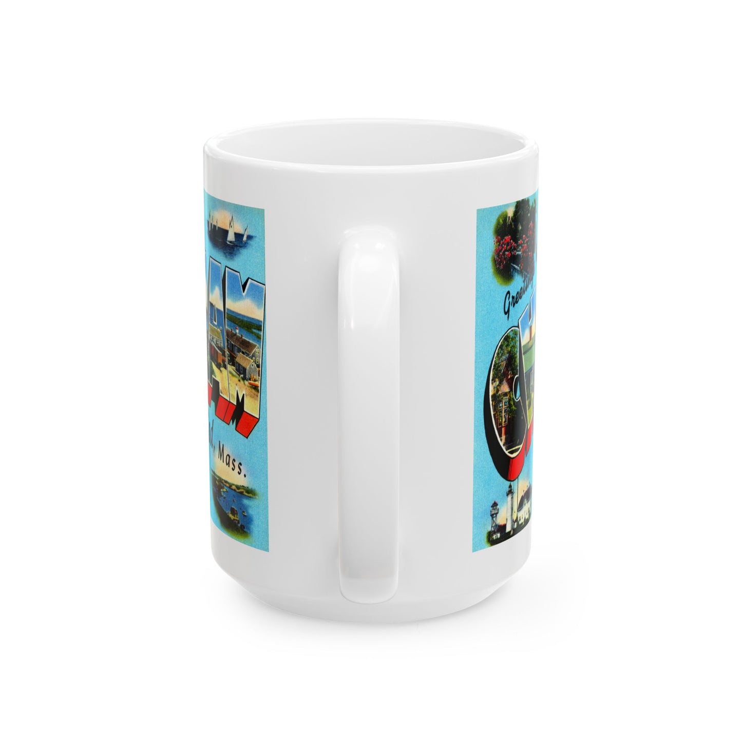 Memebly Vintage Greetings from Chatham Cape Cod MA Massachusetts Coffee Mug