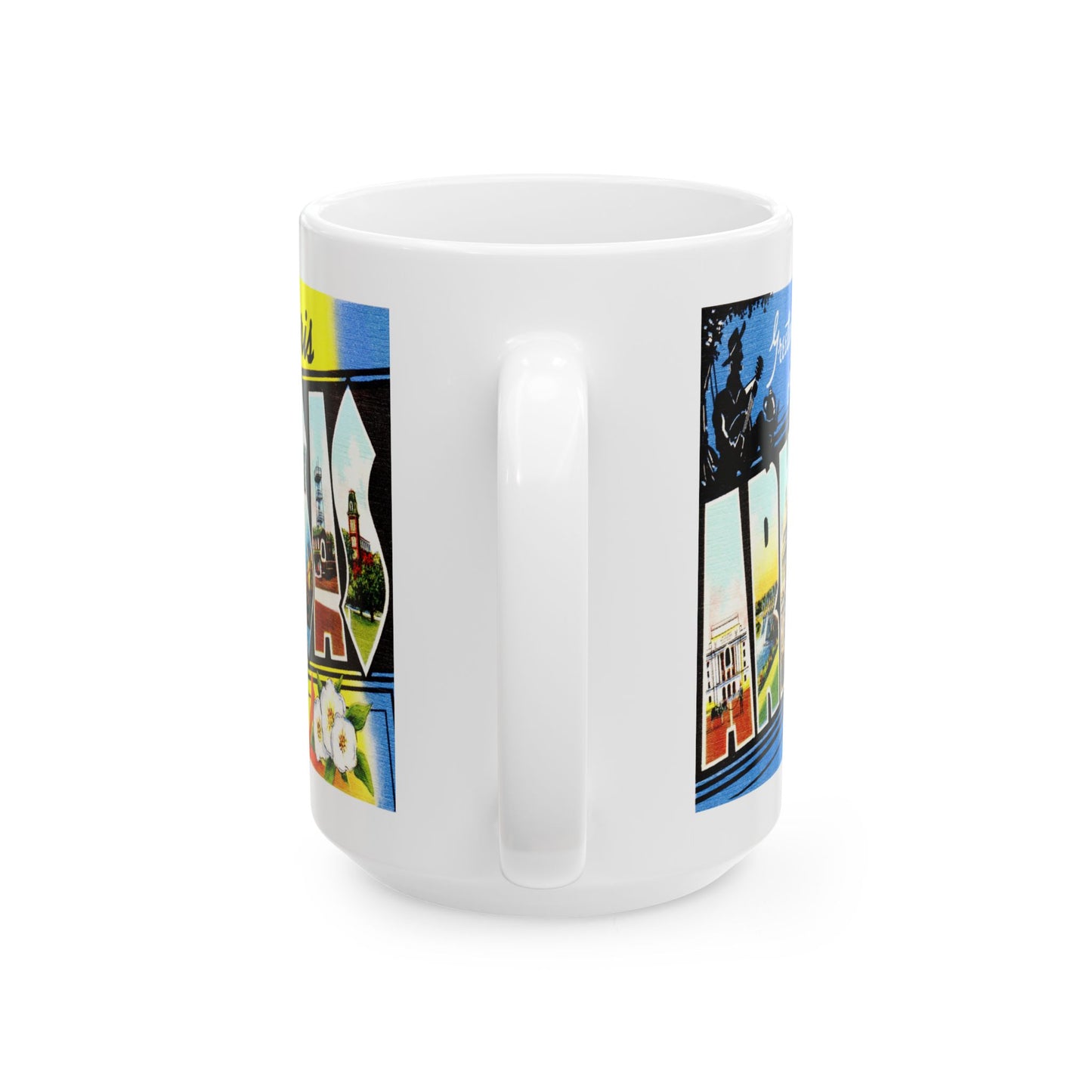 Memebly Vintage Greetings from Paris Arkansas Coffee Mug