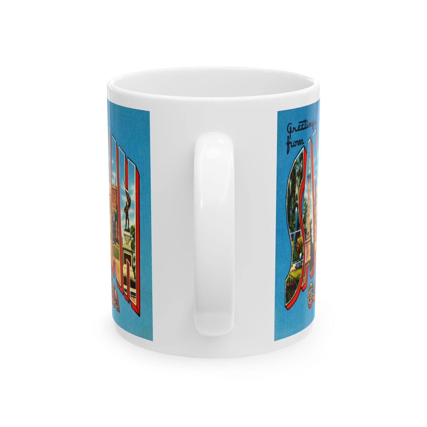 Memebly Retro Greetings from Savannah GA Coffee Mug