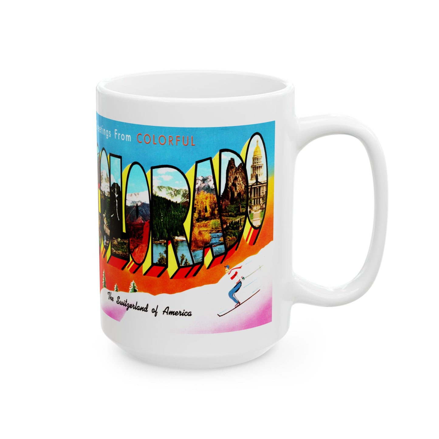 Memebly Greetings from Colorful Colorado CO Coffee Mug