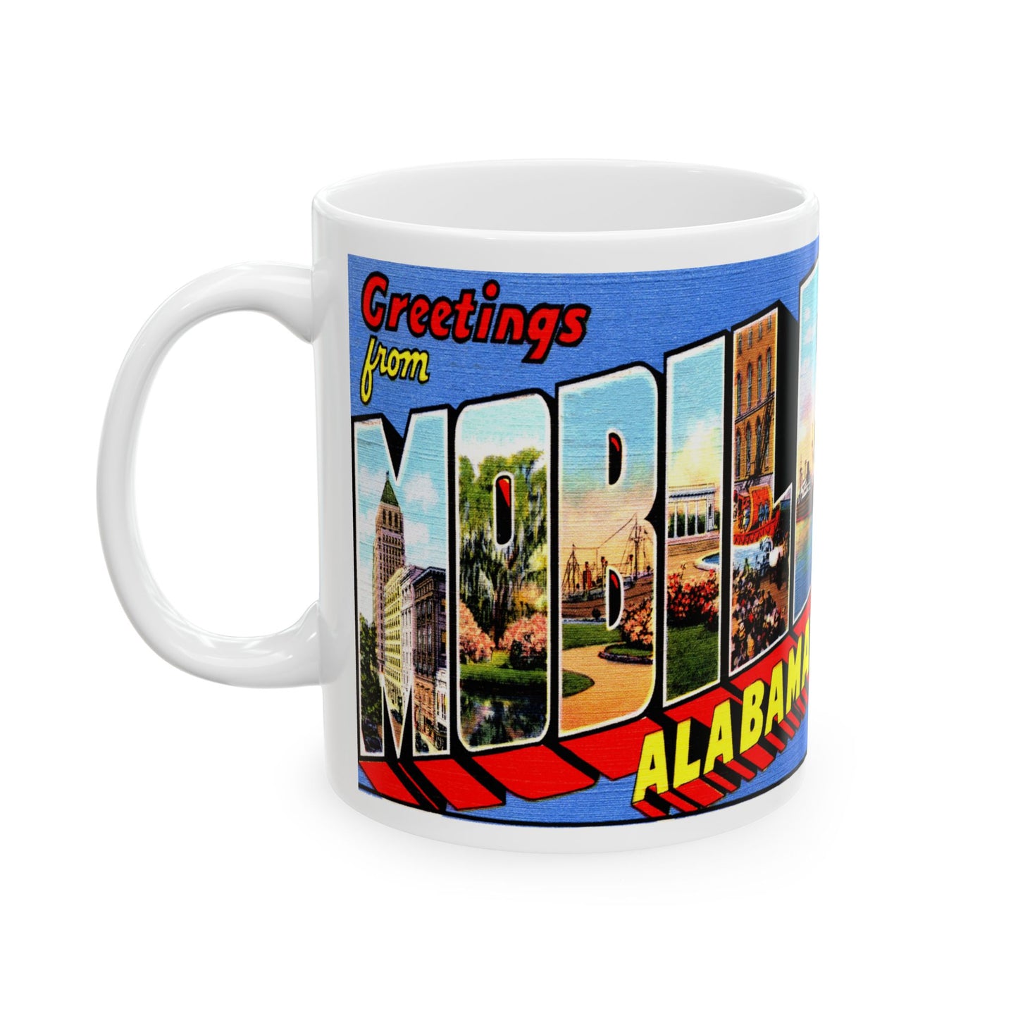 Memebly Vintage Greetings from Mobile AL Coffee Mug