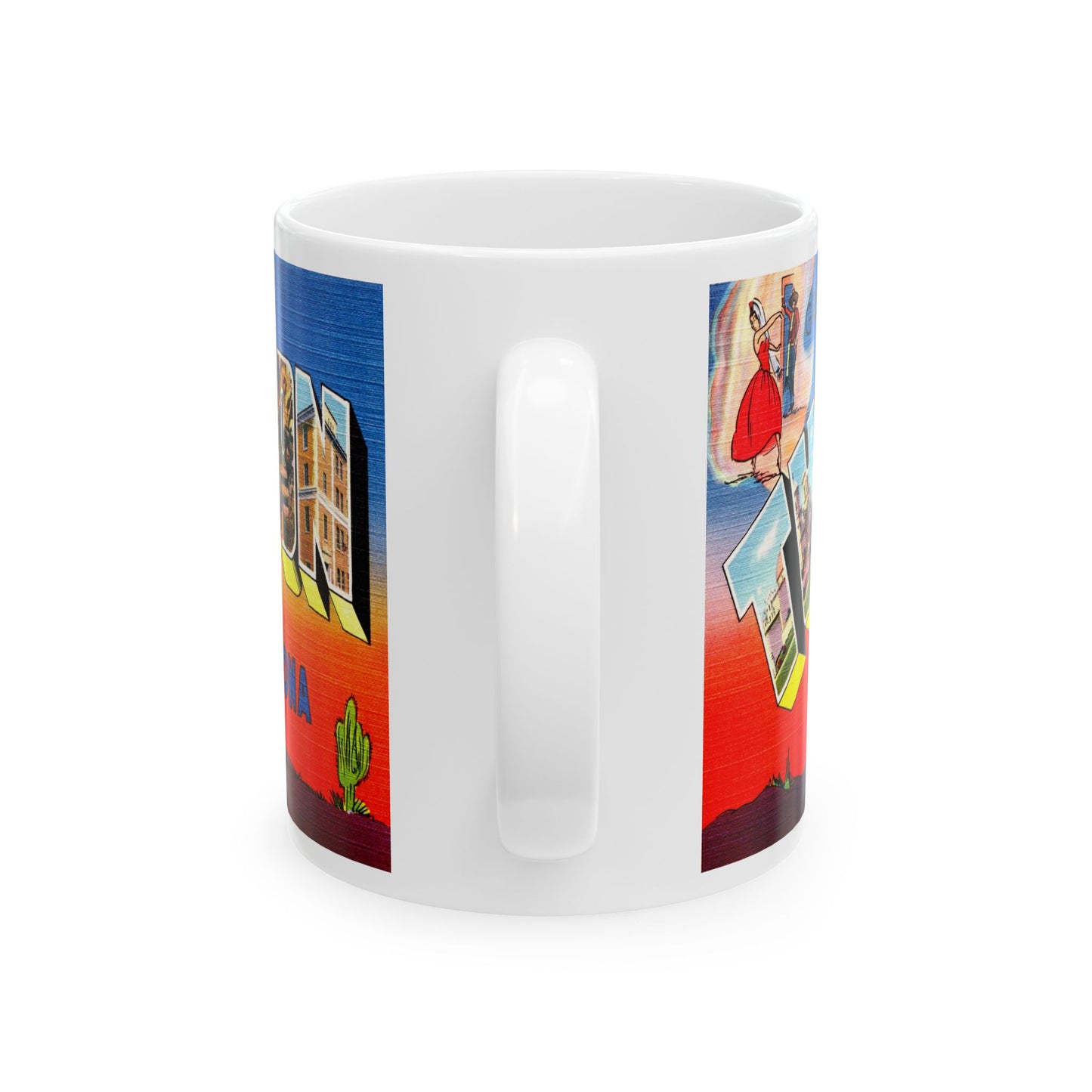 Memebly Vintage Greetings from Tuscon AZ Arizona Coffee Mug