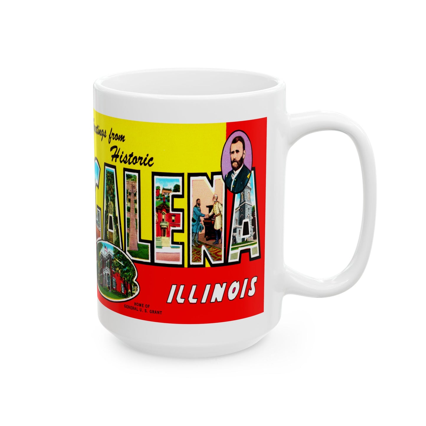 Memebly Vintage Greetings from Galena IL Coffee Mug