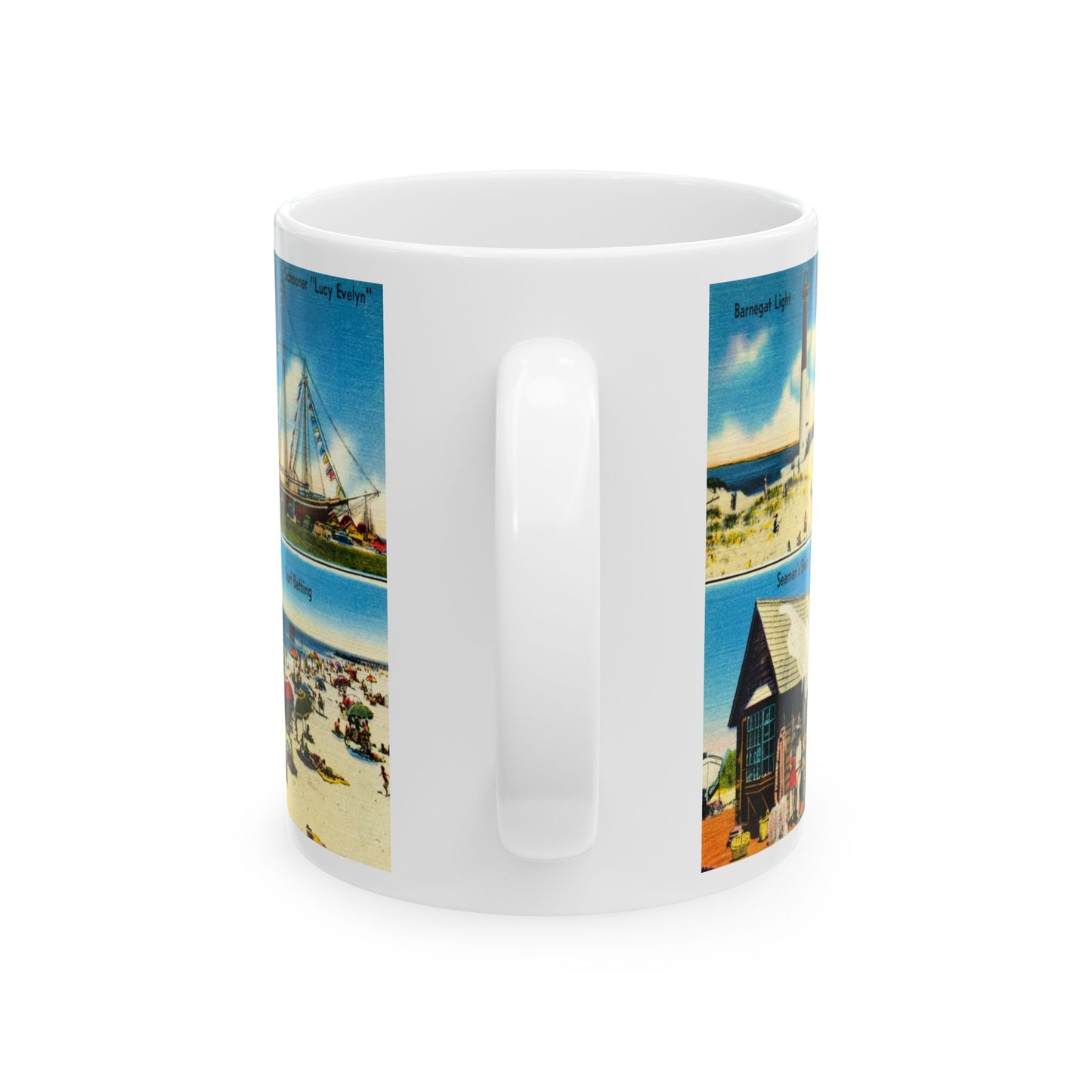 Memebly Scenic Vintage Greetings from Beach Haven NJ New Jersey LBI Coffee Mug