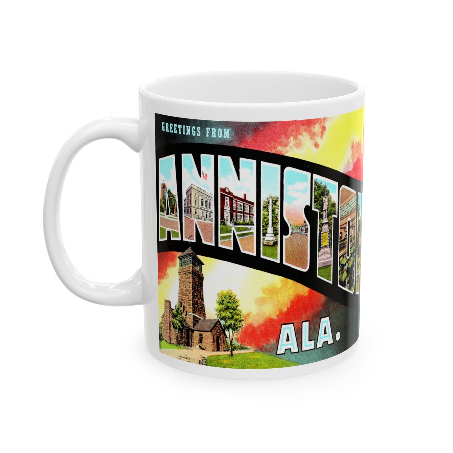 Memebly Vintage Greetings  from Anniston AL Coffee Mug