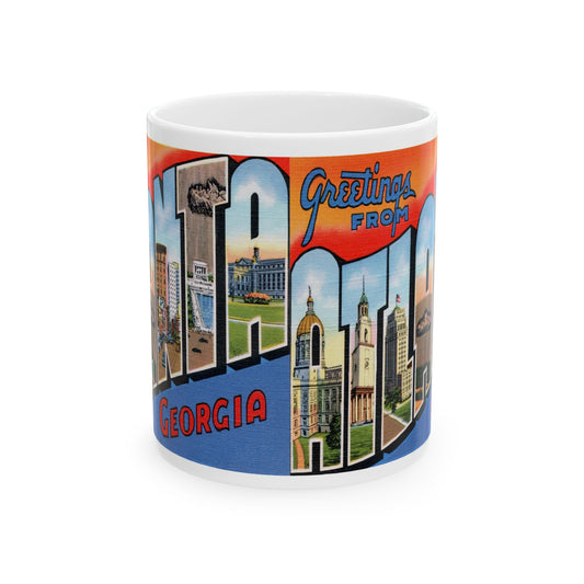 Memebly Colorful Vintage Greetings from Atlanta GA Coffee Mug