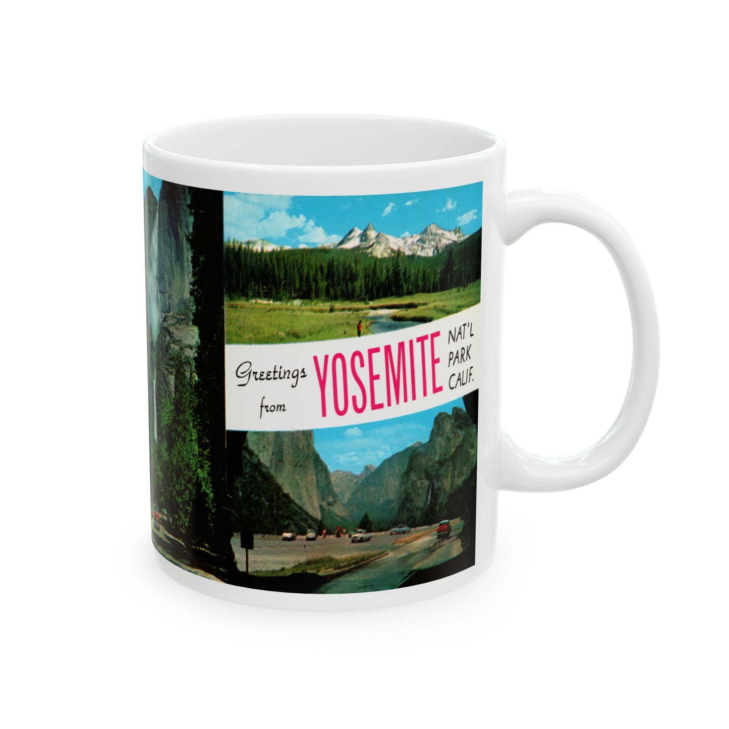 Memebly Retro Greetings from Yosemite California Coffee Mug