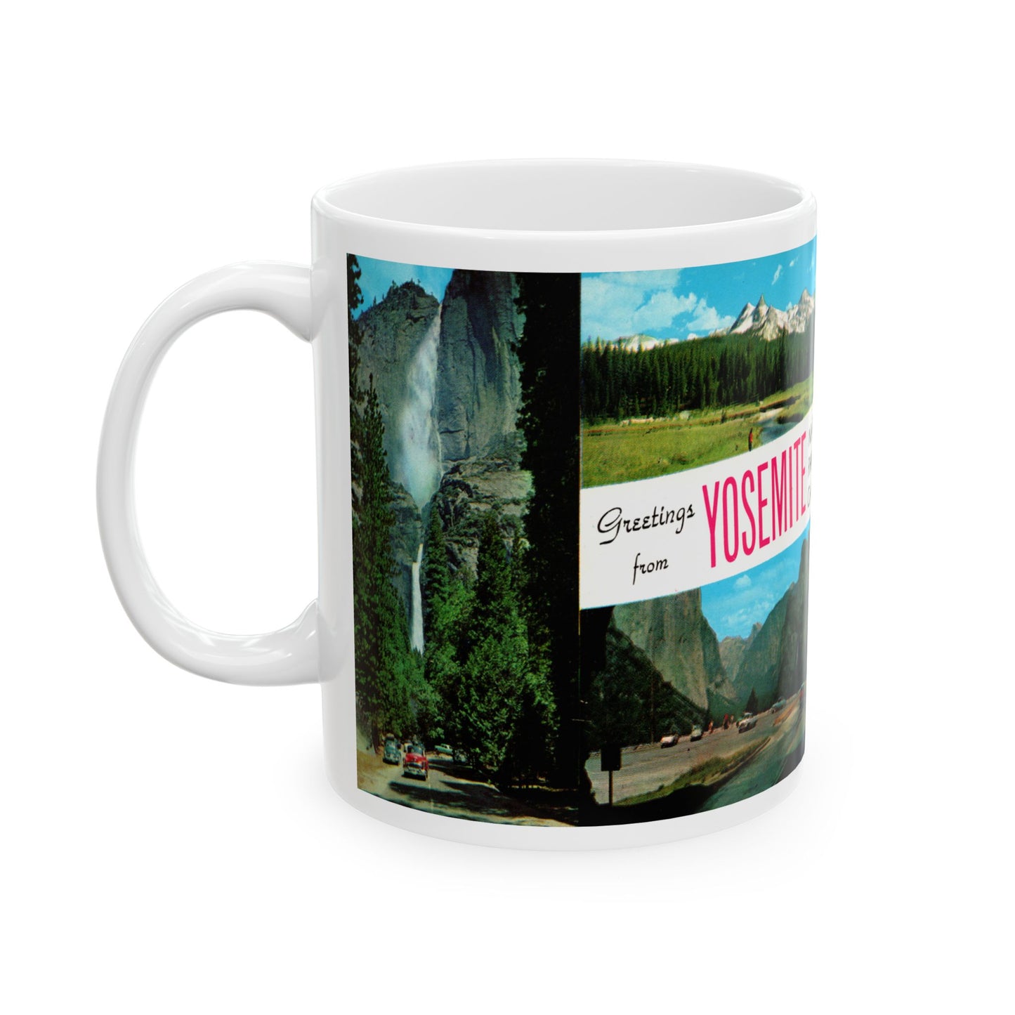 Memebly Retro Greetings from Yosemite California Coffee Mug