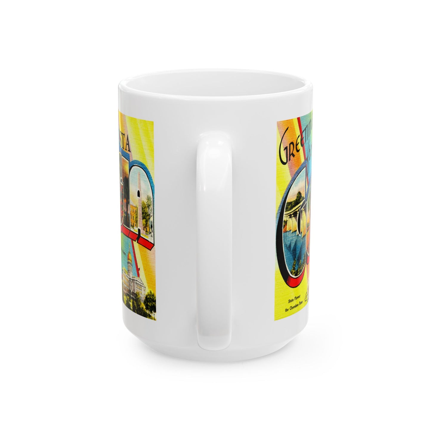 Memebly Pastel Vintage Greetings from Agusta GA Coffee Mug