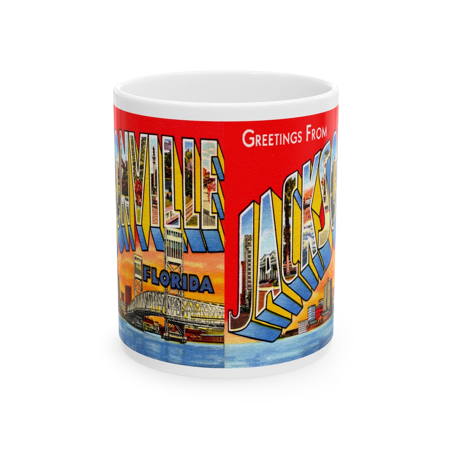 Memebly Deco Greetings from Jacksonville FL Florida Coffee Mug