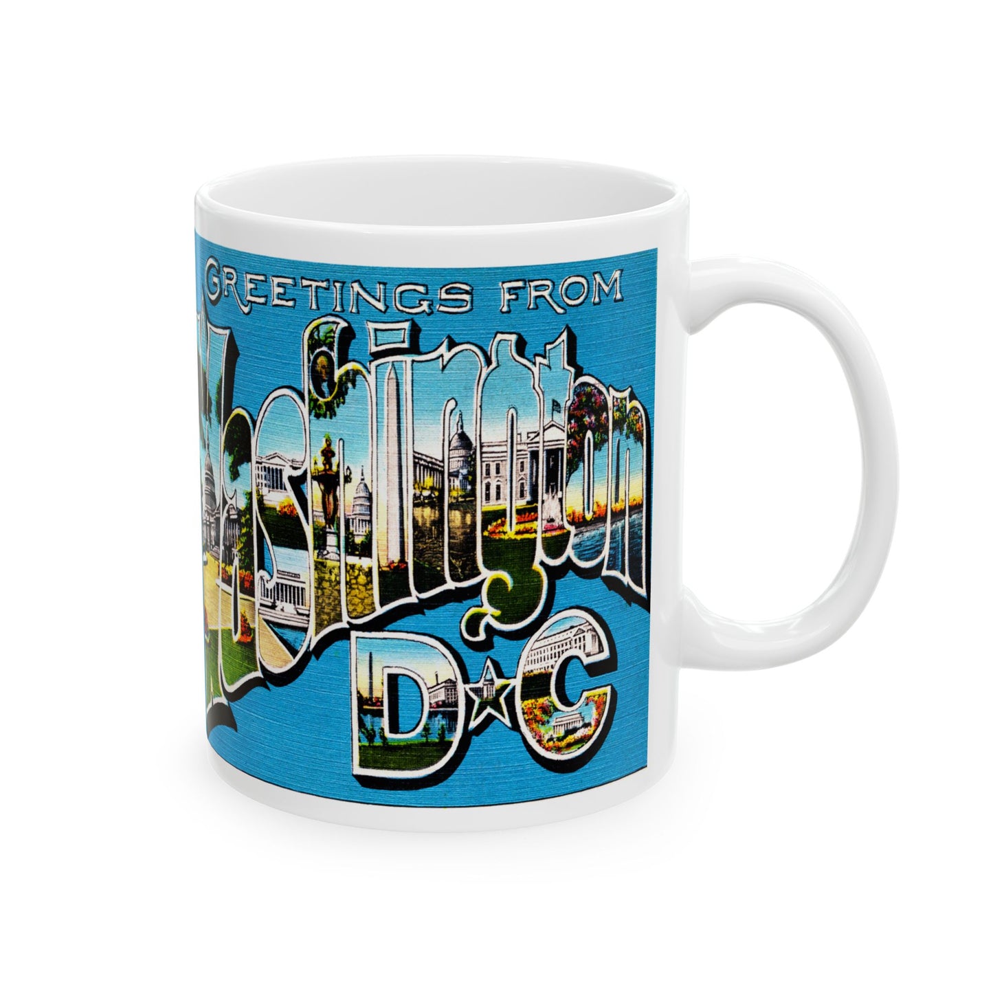 Memebly Retro Greetings from Washington DC Coffee Mug