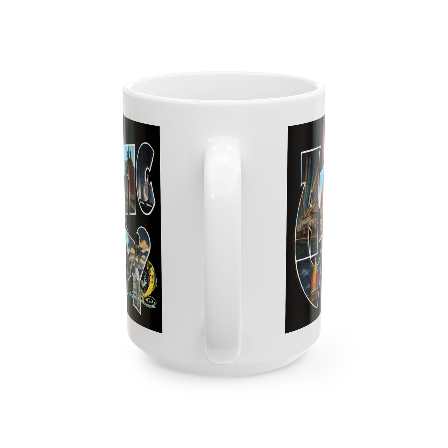 Memebly Retro Greetings from Atlantic City NJ New Jersey Coffee Mug