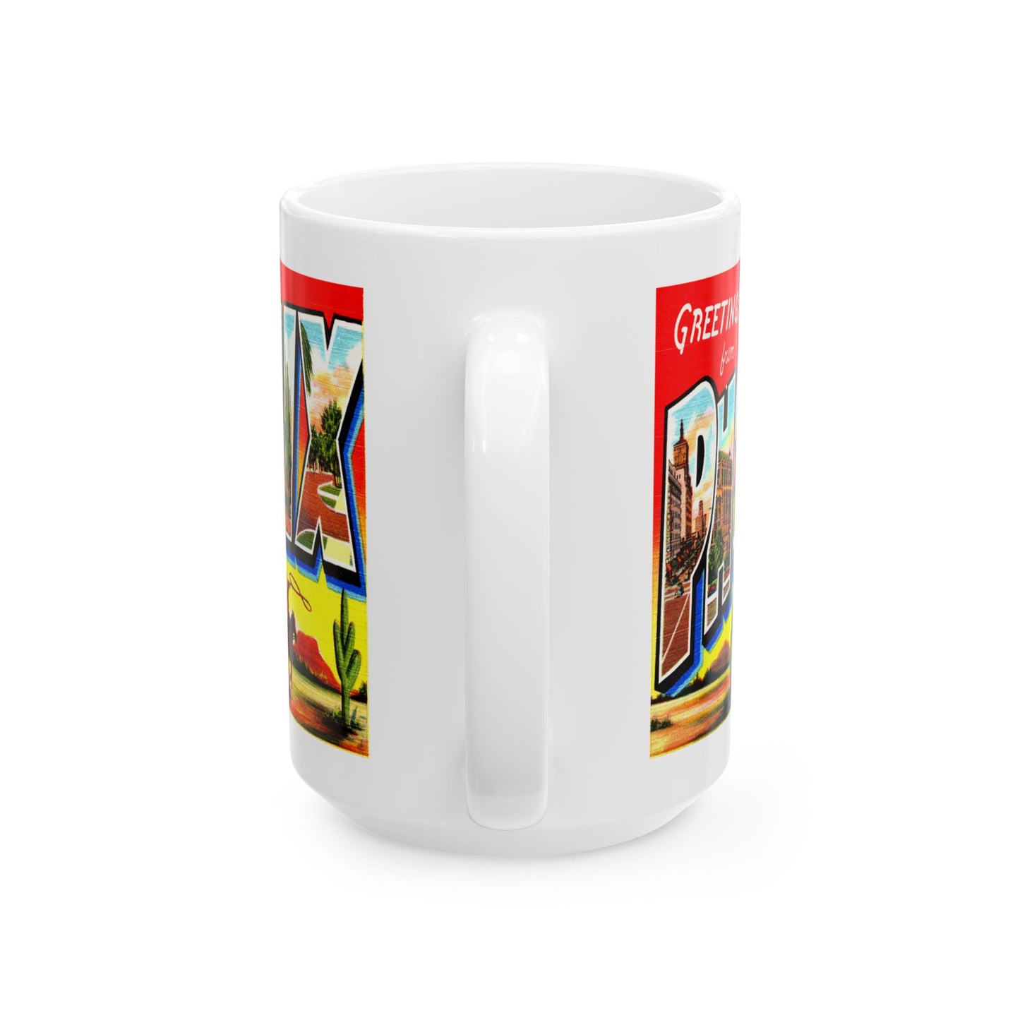 Memebly Colorful Greetings from Phoenix AZ Arizona Coffee Mug