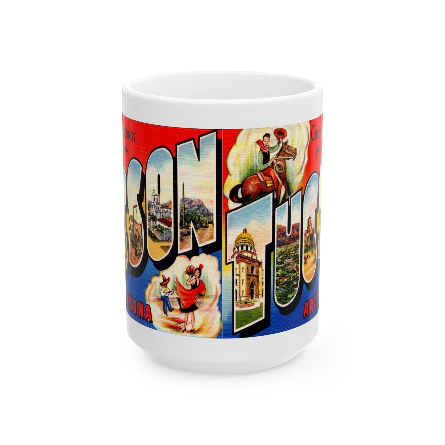 Memebly Vintage Greetings from Little Rock AR Coffee Mug