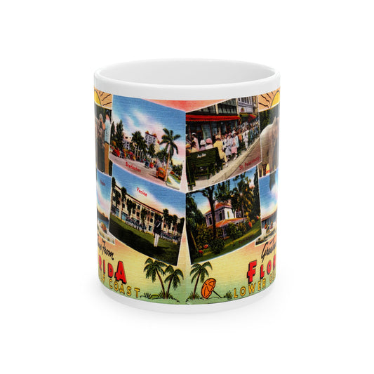 Memebly Vintage Landmark Greetings from Florida FL Coffee Mug