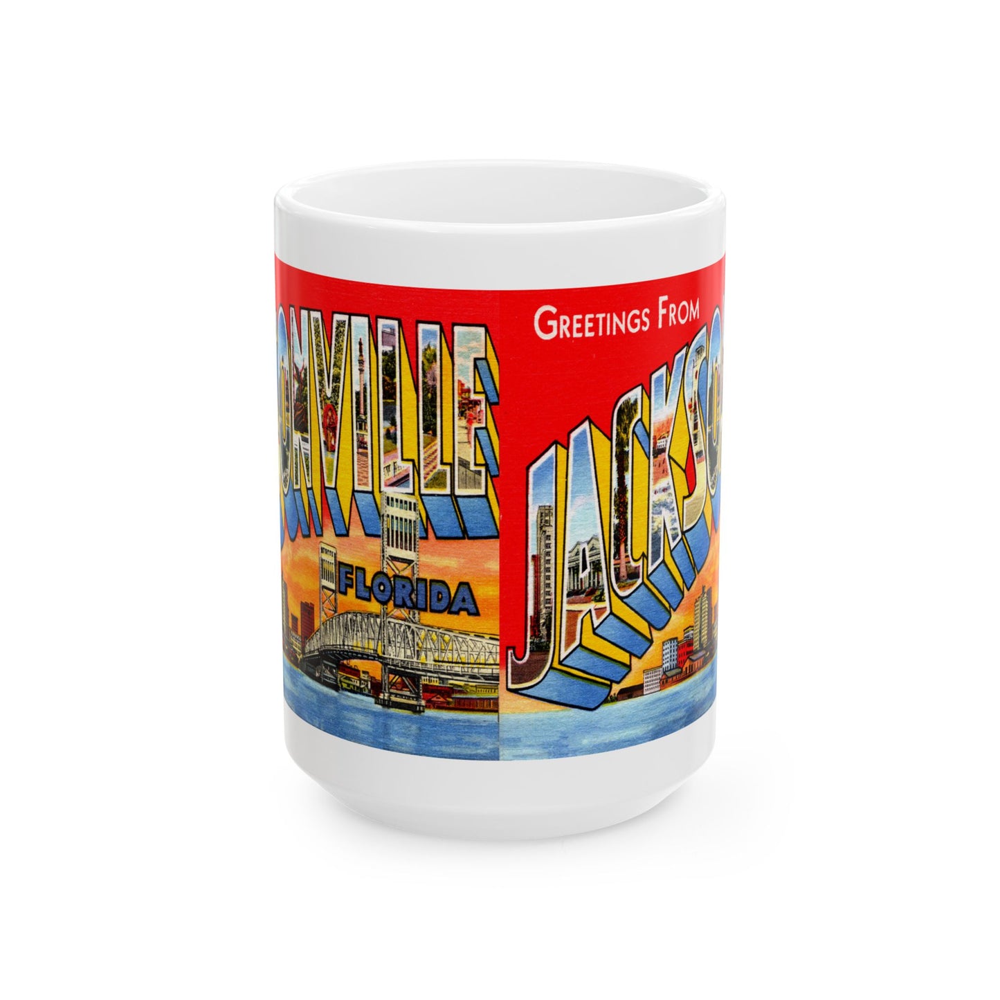 Memebly Deco Greetings from Jacksonville FL Florida Coffee Mug