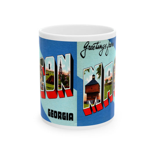 Memebly Scenic Vintage Greetings from Macon GA Coffee Mug