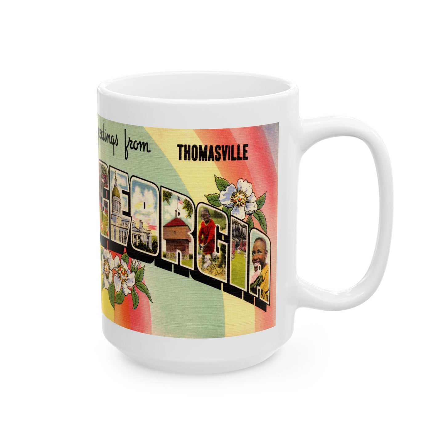 Memebly Vintage Greetings from Thomasville GA Coffee Mug