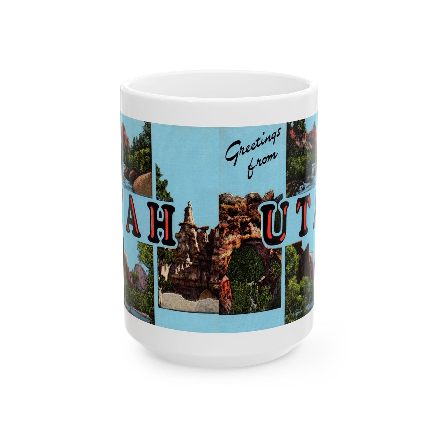 Memebly Scenic Retro Greetings from Utah UT Tennessee Coffee Mug