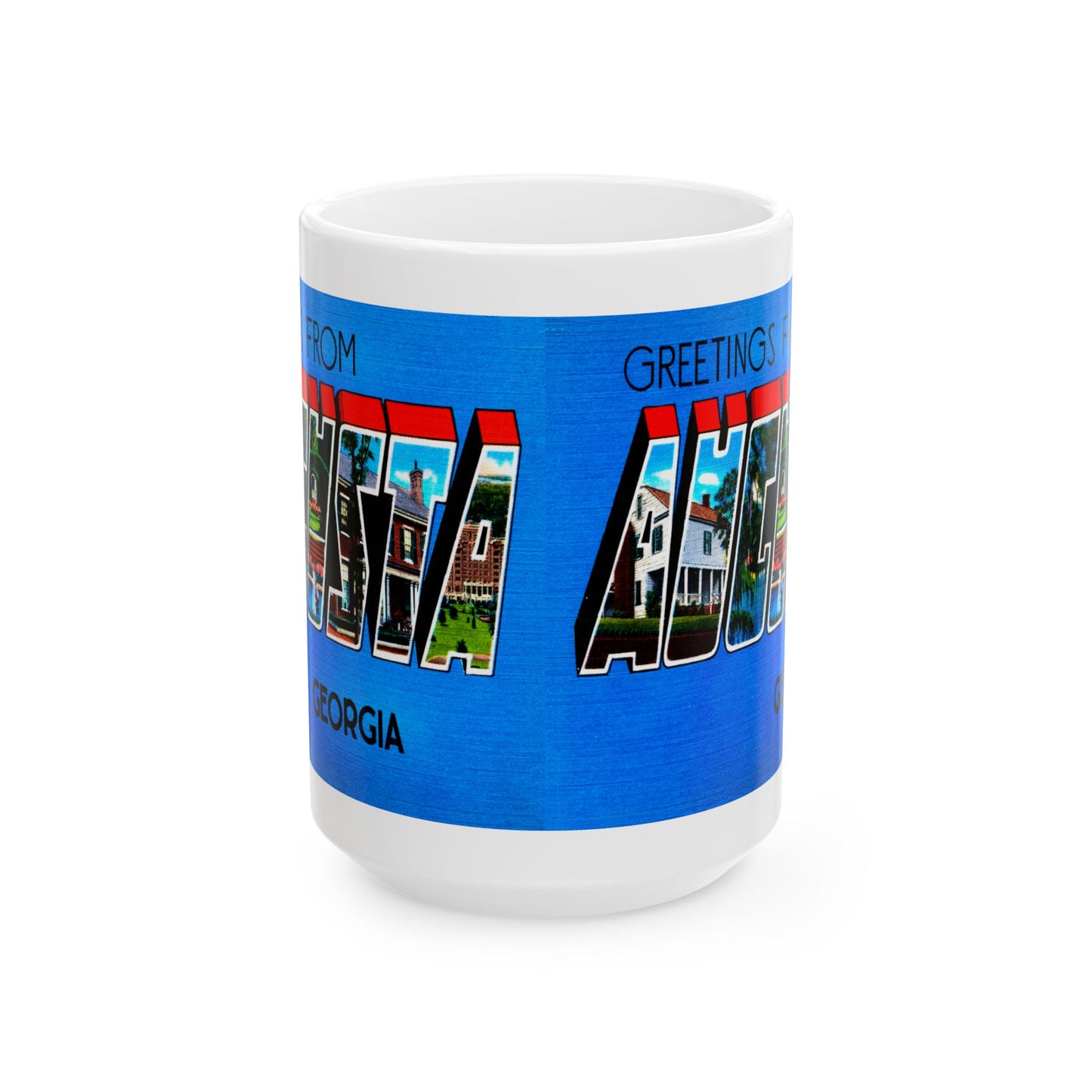 Memebly Cool Vintage Greetings from Agusta GA Coffee Mug