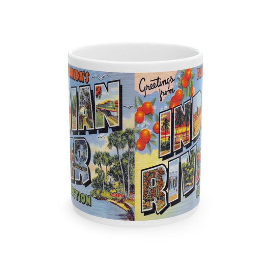 Memebly Vintage Greetings from Indian River FL Florida Coffee Mug