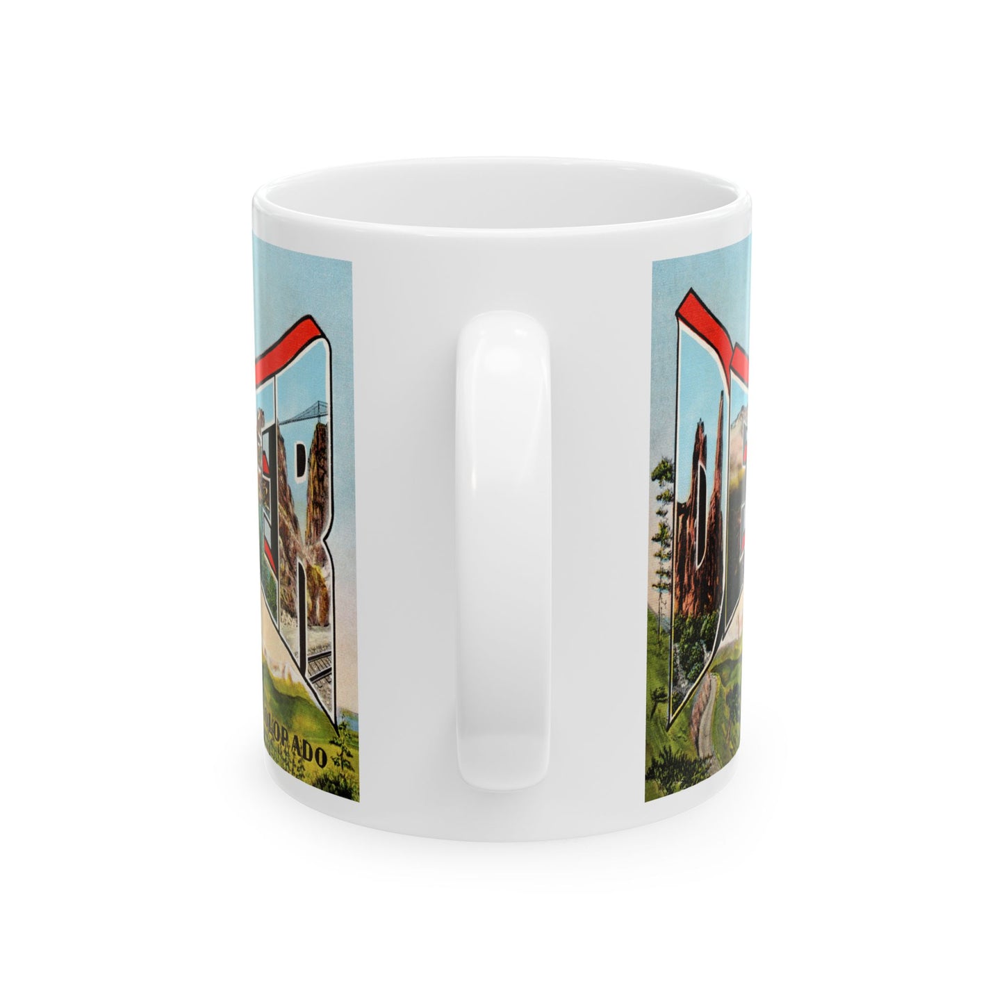 Memebly Retro Greetings from Denver CO Colorado Coffee Mug