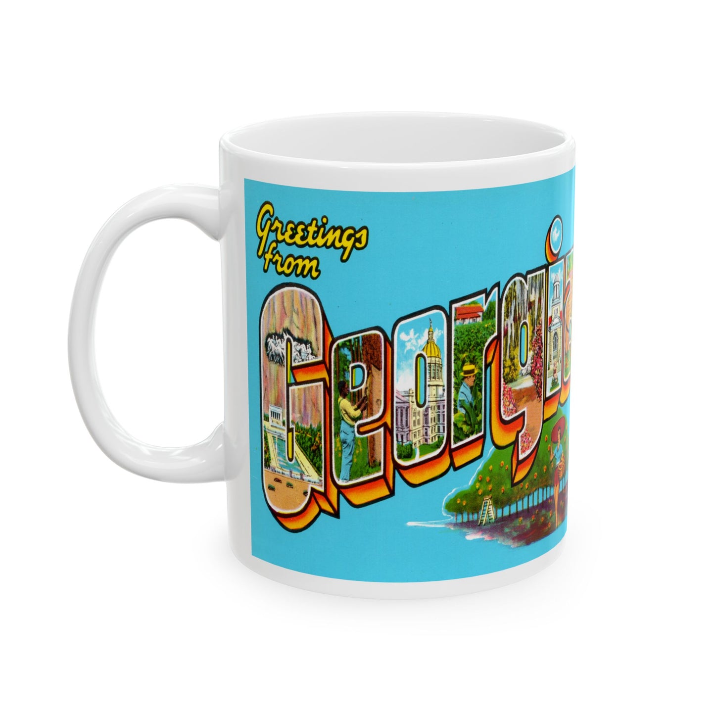 Memebly Retro Greetings from Georgia GA Coffee Mug