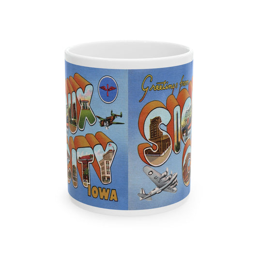 Memebly Scenic Vintage Greetings from Sioux City IA Coffee Mug