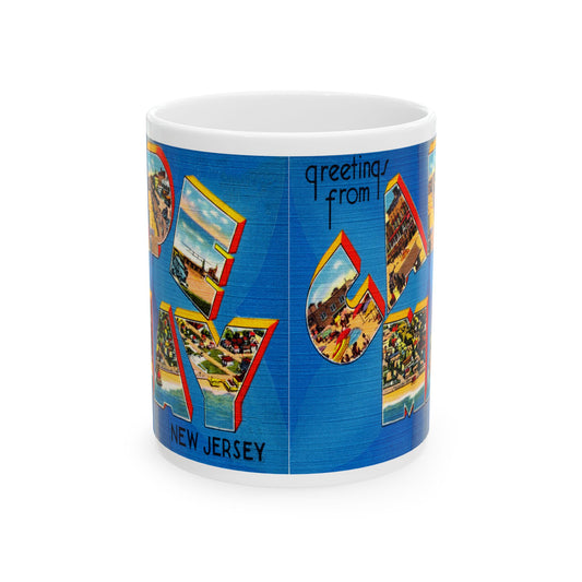 Memebly Scenic Vintage Greetings from Cape May NJ New Jersey Coffee Mug