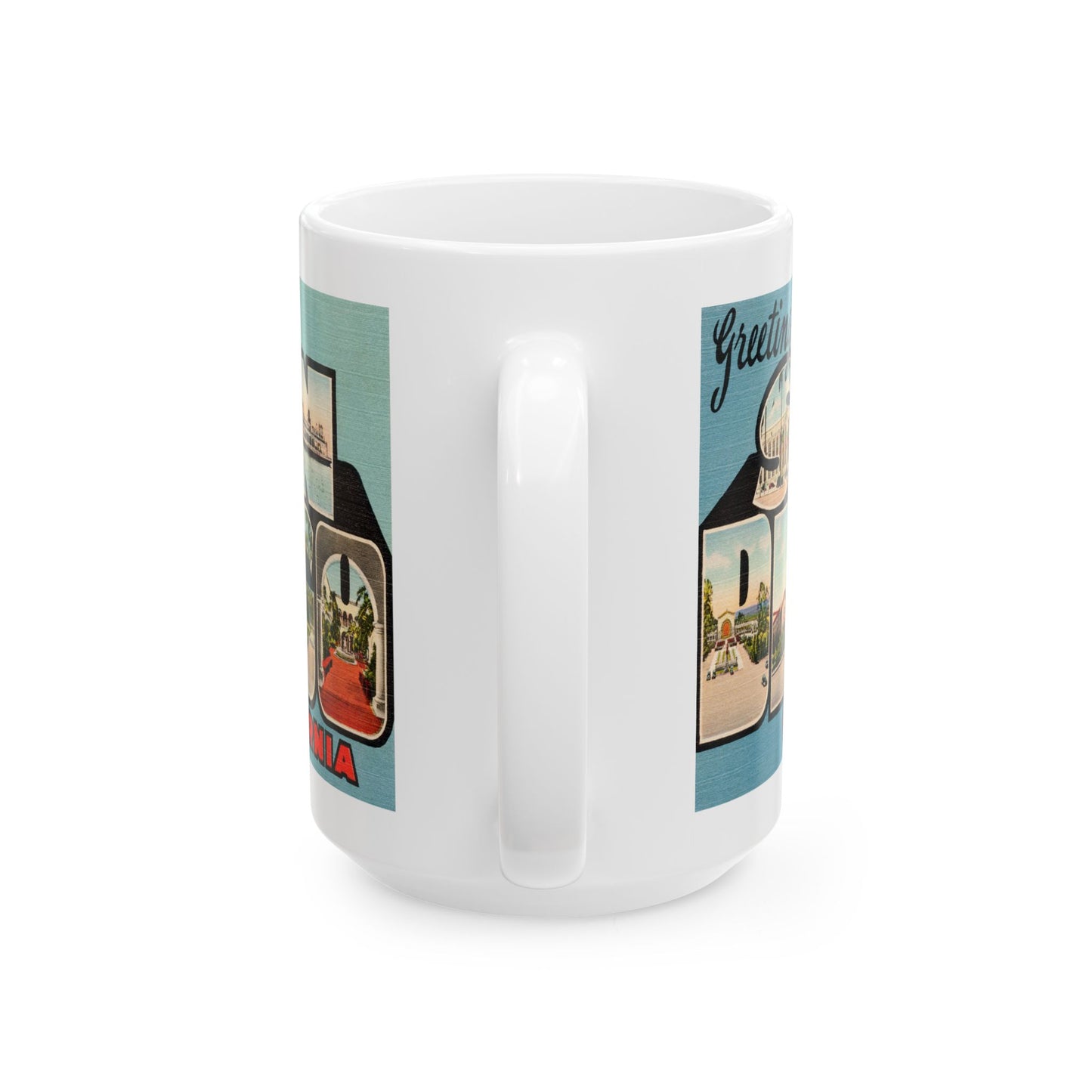 Memebly Deco Greetings from San Diego CA California Coffee Mug