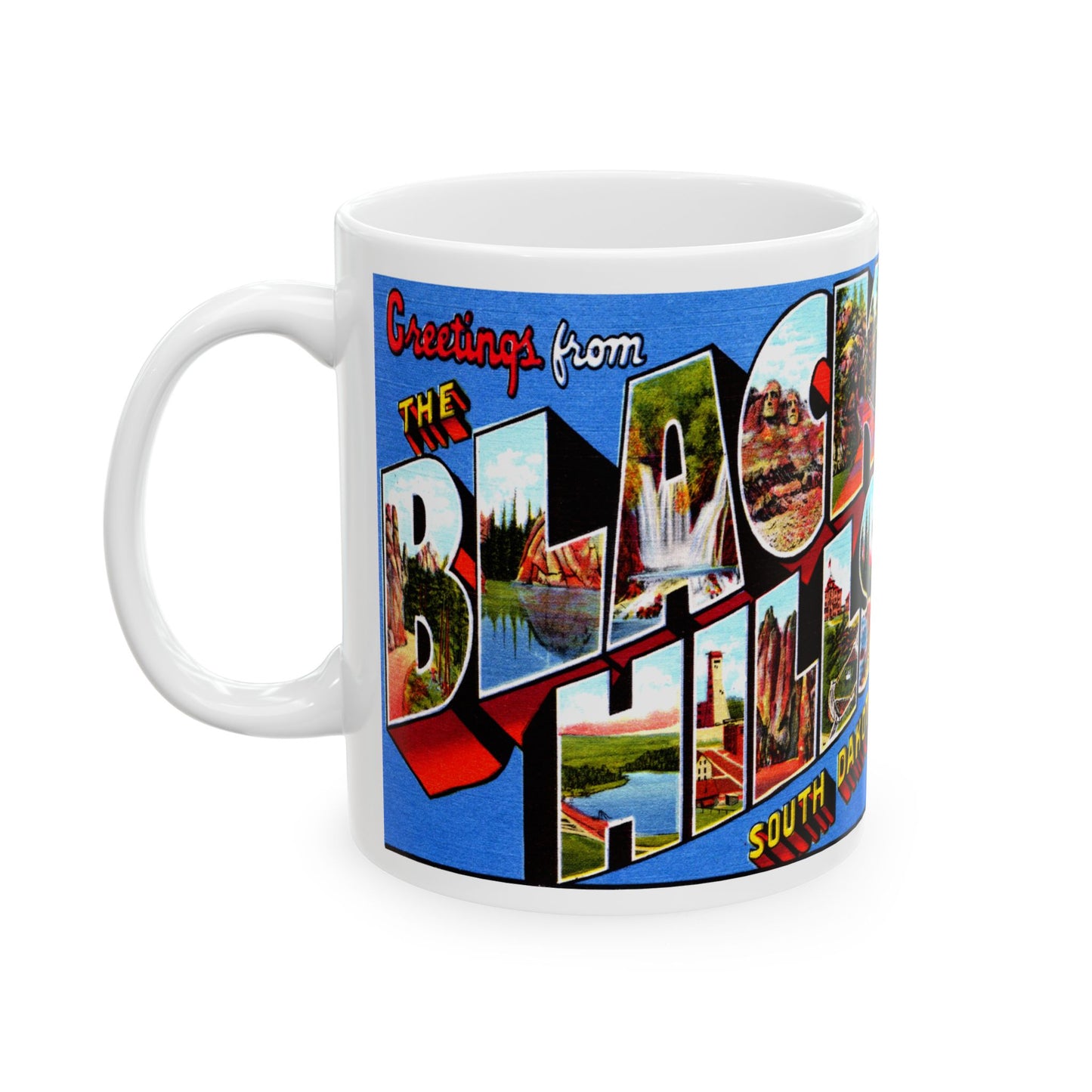 Memebly Vintage Greetings from Black Hills SD South Dakota Coffee Mug