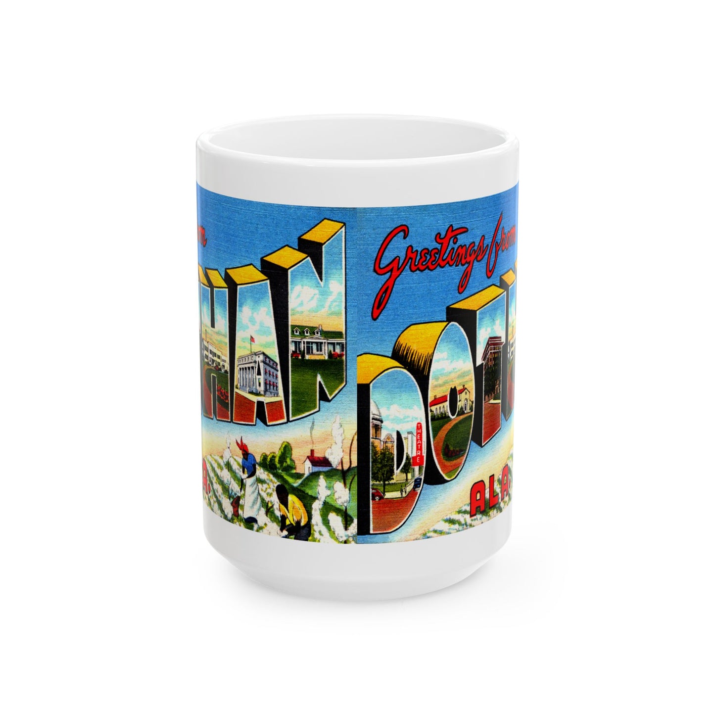 Memebly Vintage Greetings from Dothan AL Coffee Mug