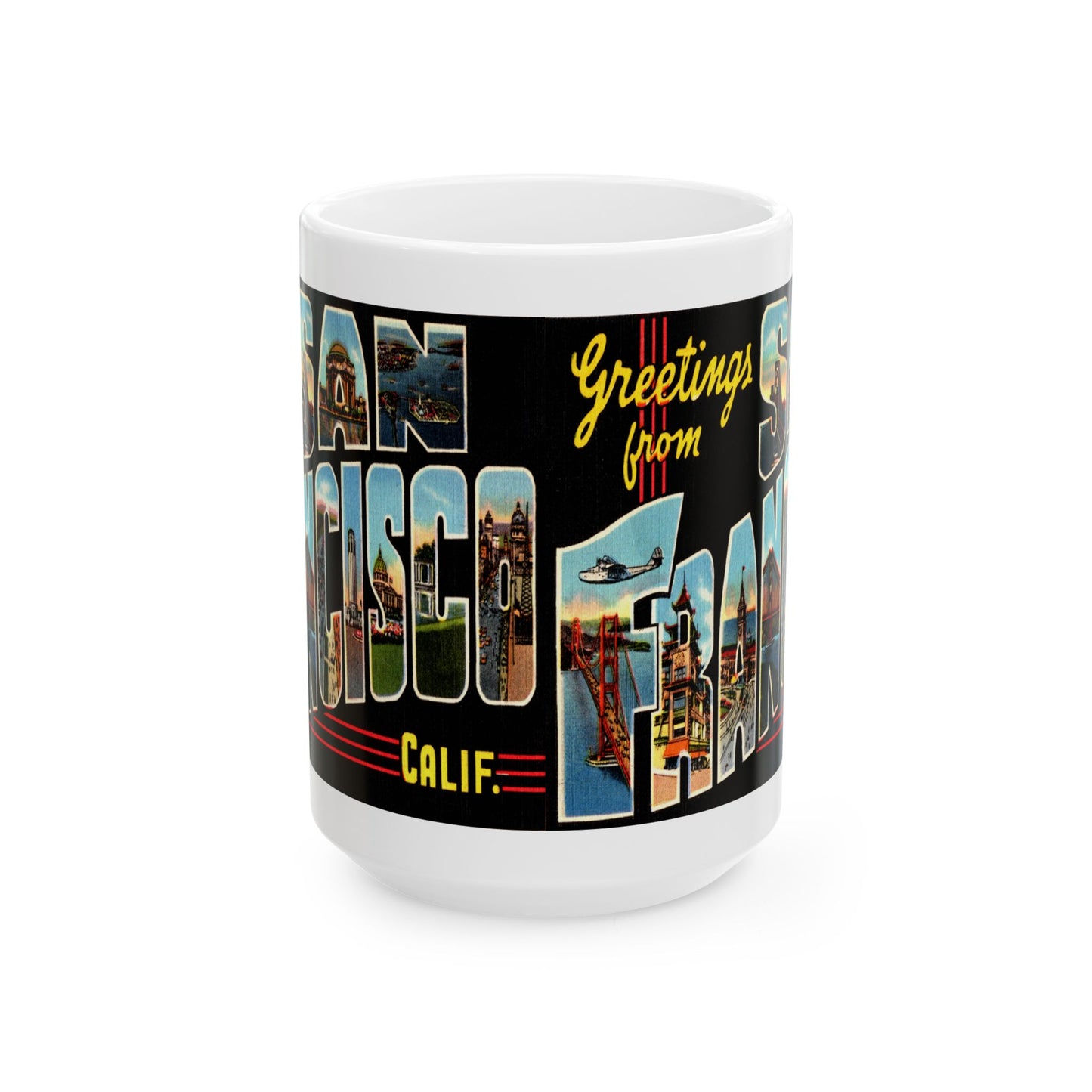 Memebly Vintage Greetings from San Francisco CA Coffee Mug