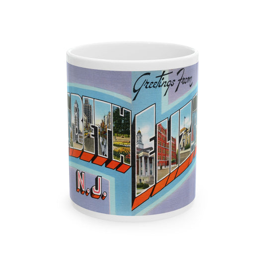 Memebly Vintage Greetings from Elizabeth NJ New Jersey Coffee Mug