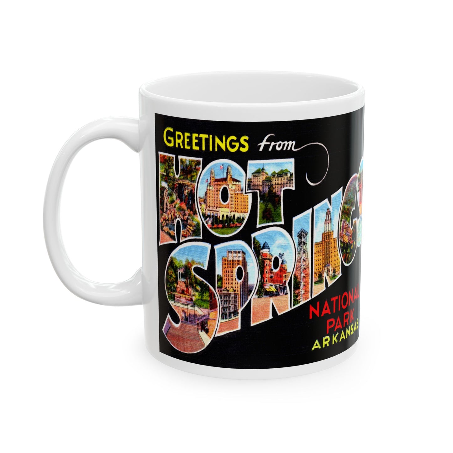 Memebly Vintage Greetings from Hot Springs AR Coffee Mug