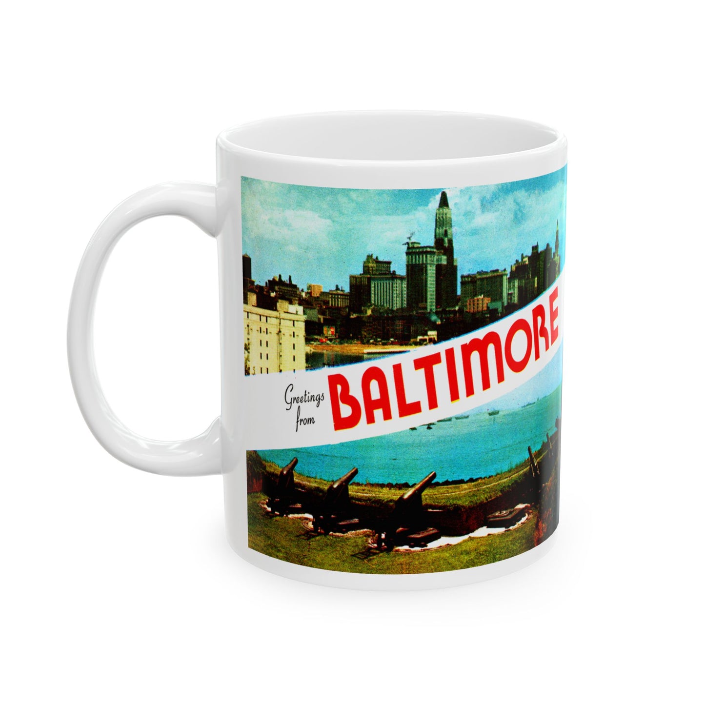 Memebly  1950s Greetings from Baltimore MD Maryland Coffee Mug