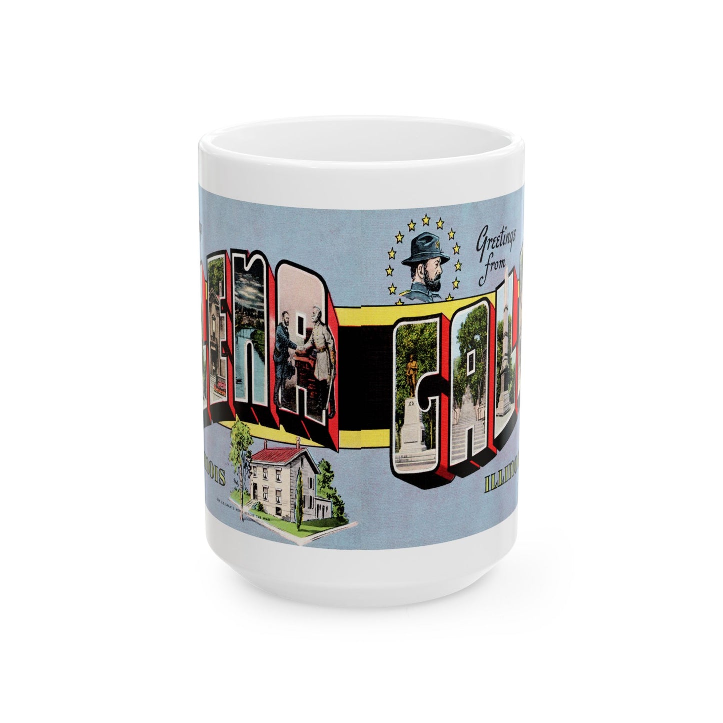 Memebly Retro Greetings from Galena IL Coffee Mug