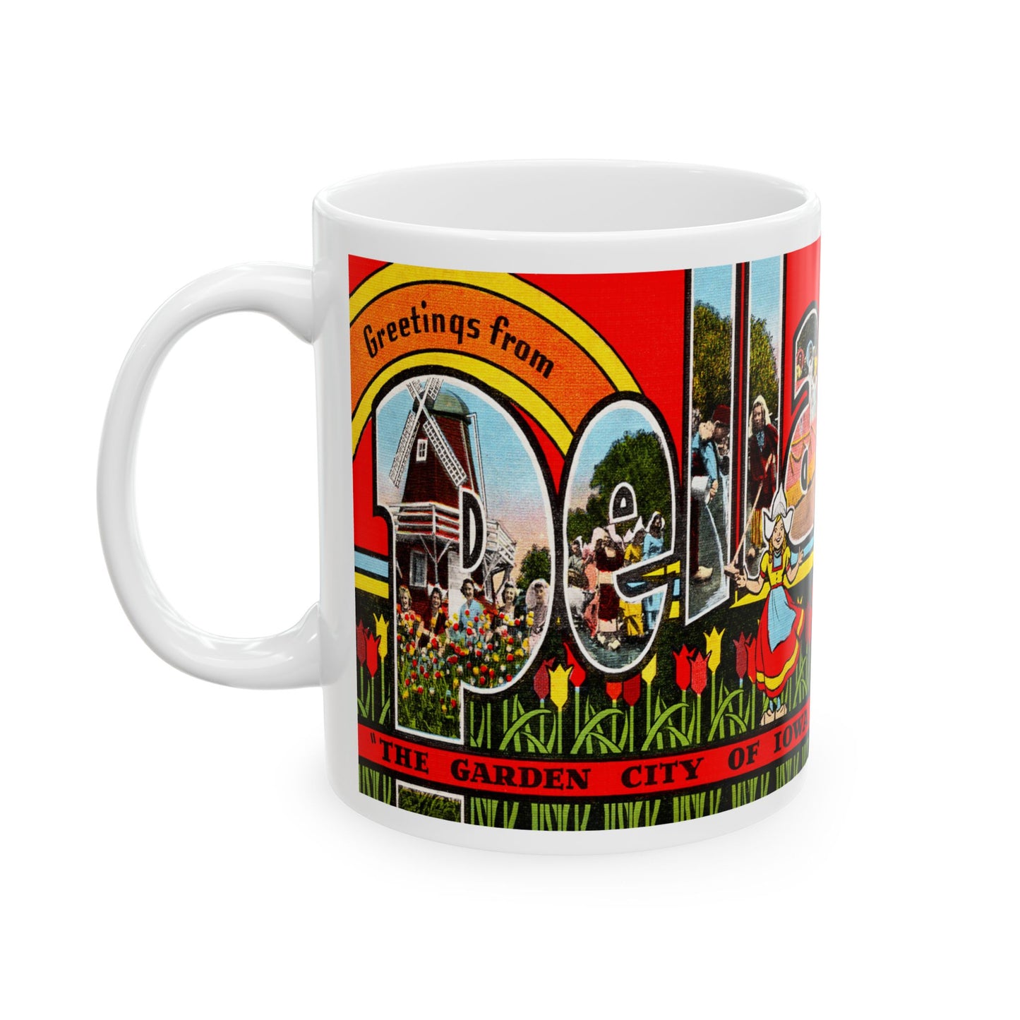 Memebly Vintage Greetings from Pella IA Coffee Mug