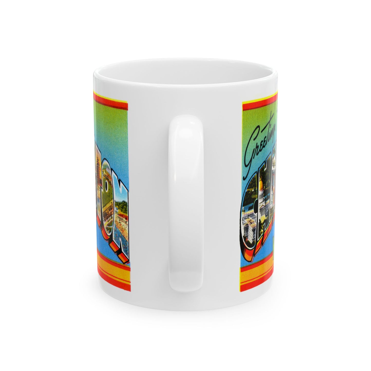 Memebly Vintage Greetings from Charleston WV West Virginia Coffee Mug